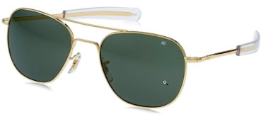 Sonnenbrille American Optical Original Pilot Gold/Green polarisierend 55/20
