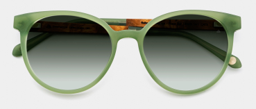 Sonnenbrille Einstoffen Rollergirl Smaragd Peach Burl