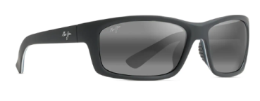 Maui Jim Kanaio Coast matte soft black with white and Blue