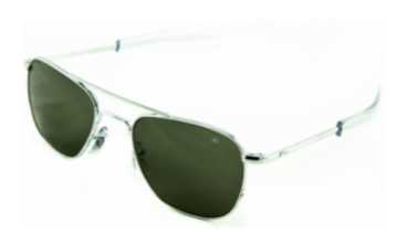 Sonnenbrille American Optical Original Pilot Silver/Green 55/20