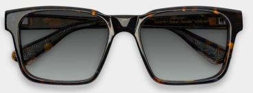 Sonnenbrille EinSTOFFen Offset Harzer Black Marbel polarisierend