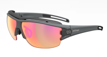 Sonnenbrille evil eye trace ng pro dark grey matt LST bright Vario purpelemirror