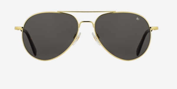 Sonnenbrille American Optical General Gold/Grey polarisierend 58/14